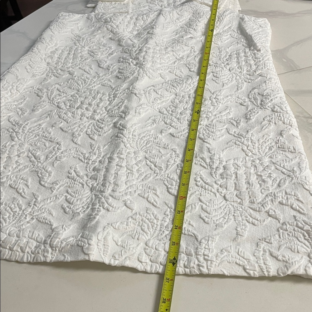 Lilly Pulitzer White Textured Midi Dress with Bow Shoulders - Picture 7 of 13